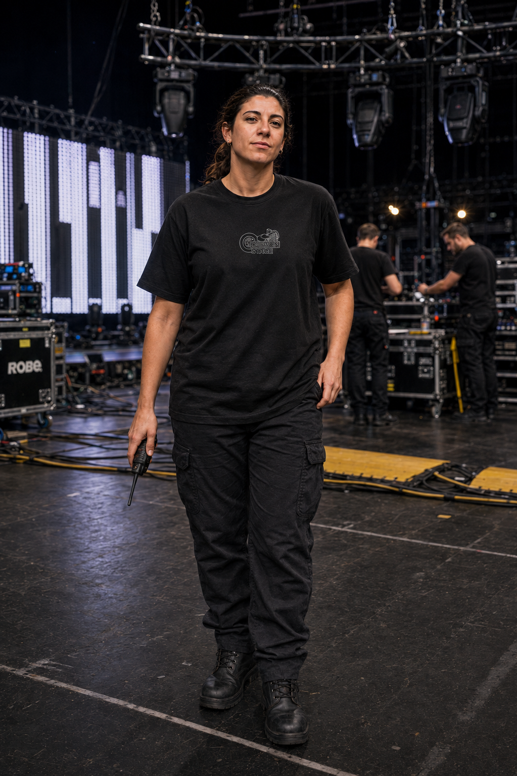 Crew Tech // CT-01 – Streetwear Edition - T-shirt Unisexe Noir